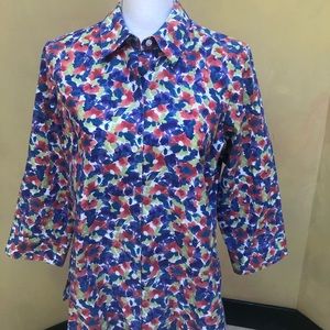 Foxcroft pretty shirt wrinkle free size 10